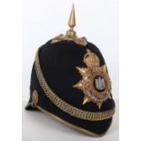 Post 1902 Devonshire Regiment Officers Home Service Helmet