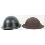 Two Steel Helmets of Royal Air Force Interest Belonging to Father and Son