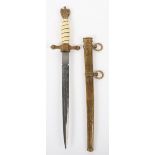 WW2 German Naval (Kriegsmarine) Officers Dress Dagger by Carl Eickhorn