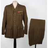 WW2 Royal Army Ordnance Corps / Royal Electrical & Mechanical Engineers Officers Service Dress Unifo