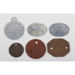 Selection of Identity Discs of East Kent (The Buffs) Regiment Interest
