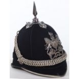 Post 1902 Royal Engineers Volunteers Officers Home Service Helmet
