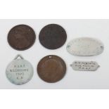 Selection of WW1 Australian Imperial Forces (A.I.F) Identity Discs
