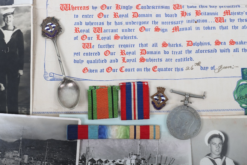 WW2 Royal Navy Medal Grouping of HMS Auckland Interest - Image 3 of 7