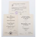 Third Reich Award Citation Grouping