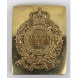 97th (Earl of Ulster’s) Regiment of Foot Shoulder Belt Plate