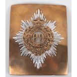 Victorian 99th Regiment of Foot Circa 1839 Officers Shoulder Belt Plate