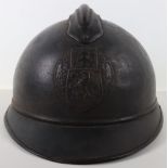 Scarce WW1 Czech Legion M-15 Adrian Steel Helmet