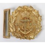 Victorian Post 1881 Royal Navy Artillery Volunteers Waistbelt Clasp