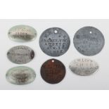 Grouping of WW1 Royal Naval Air Service (R.N.A.S) Identity Discs