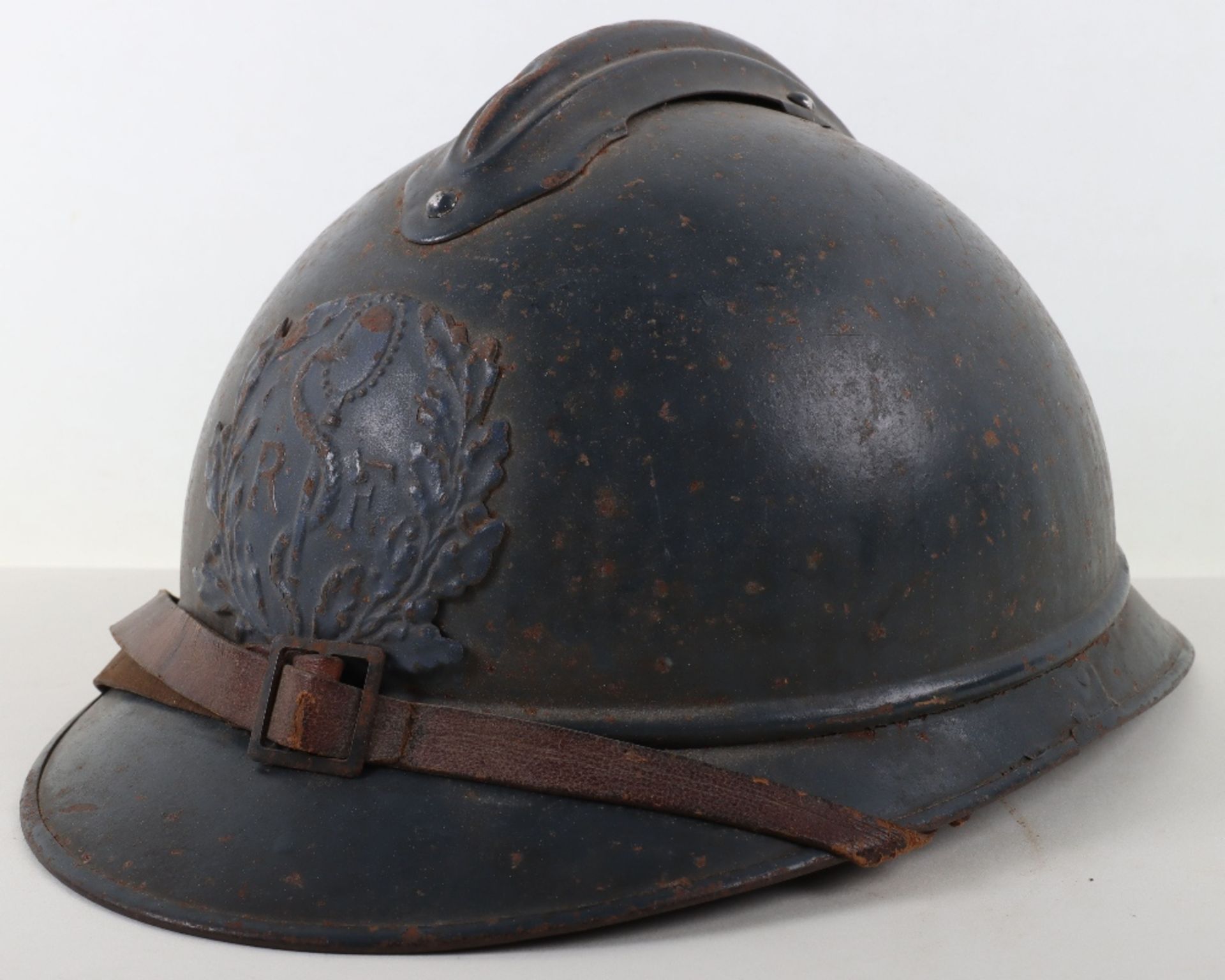 WW1 French Medical Service M-15 Adrian Steel Helmet - Bild 4 aus 8