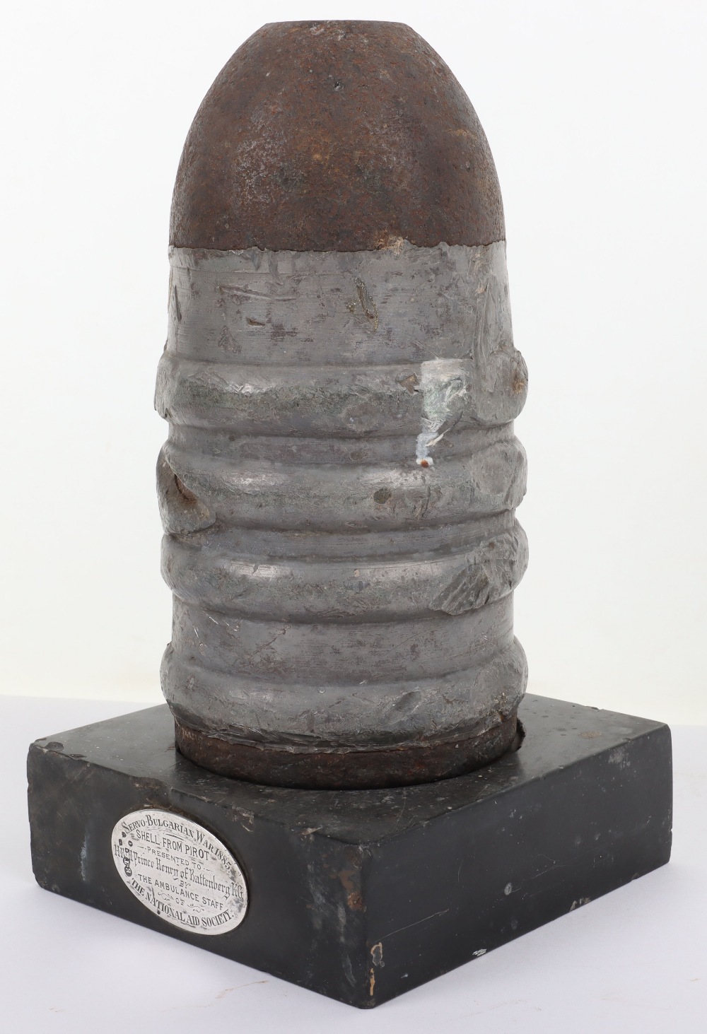 Artillery Shell Head from the Battle of Pirot During the Servo-Bulgarian War 1885 Presented to H.R.H - Image 6 of 8