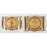 2x Victorian Midshipman Waistbelt Clasps