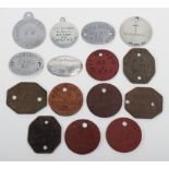 Grouping of Identity Discs of Queens Royal West Surrey Regiment Interest