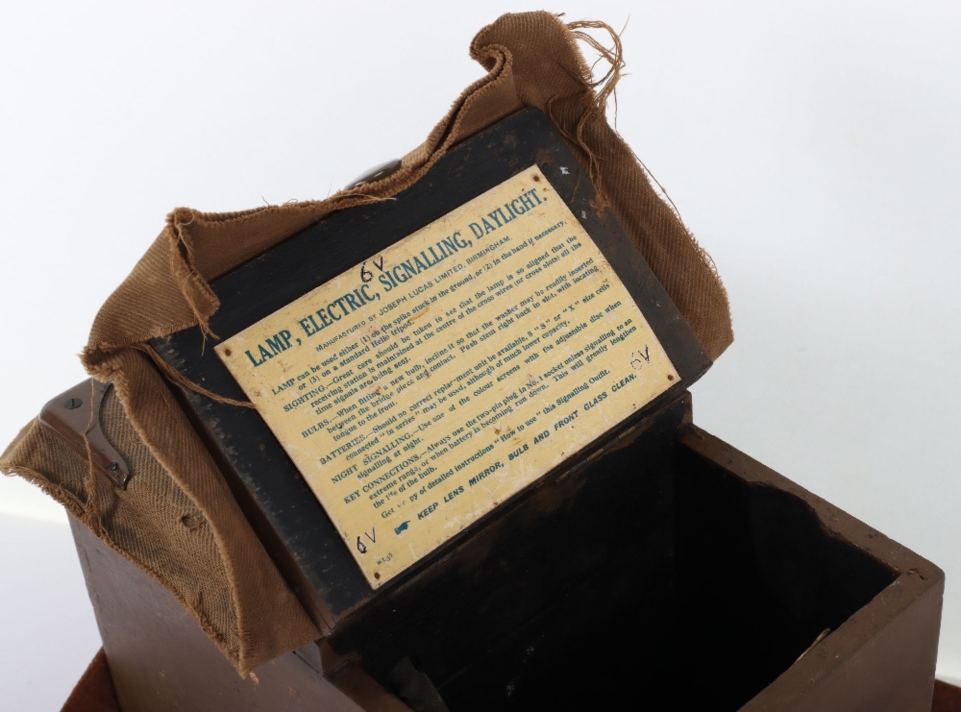 WW1 British 1918 Signalling Lamp in Carry Case - Image 5 of 7