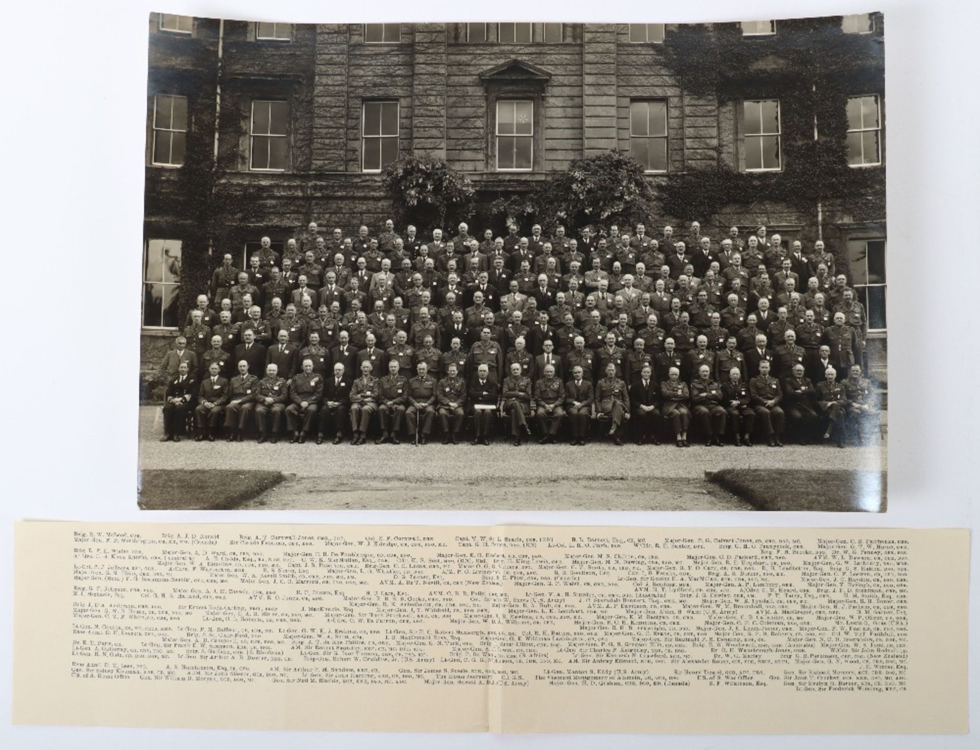 Important Photograph of Officers and presumably civil servants again with Montgomery - Bild 2 aus 3