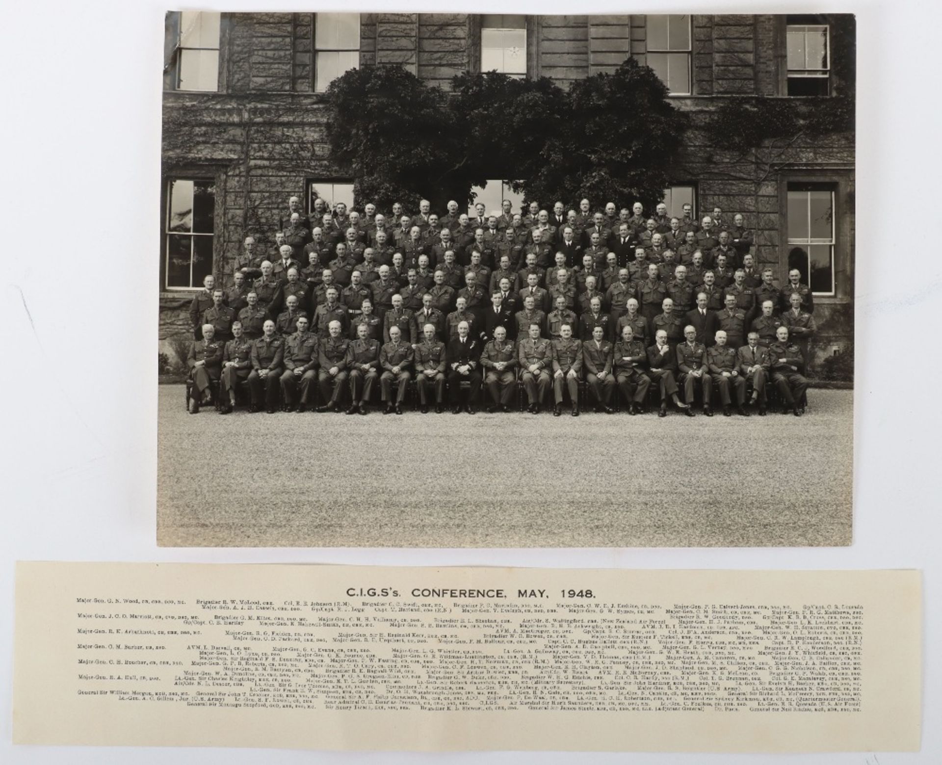 Important Group Photograph at C.I.G.S's Conference May 1948 - Image 2 of 3