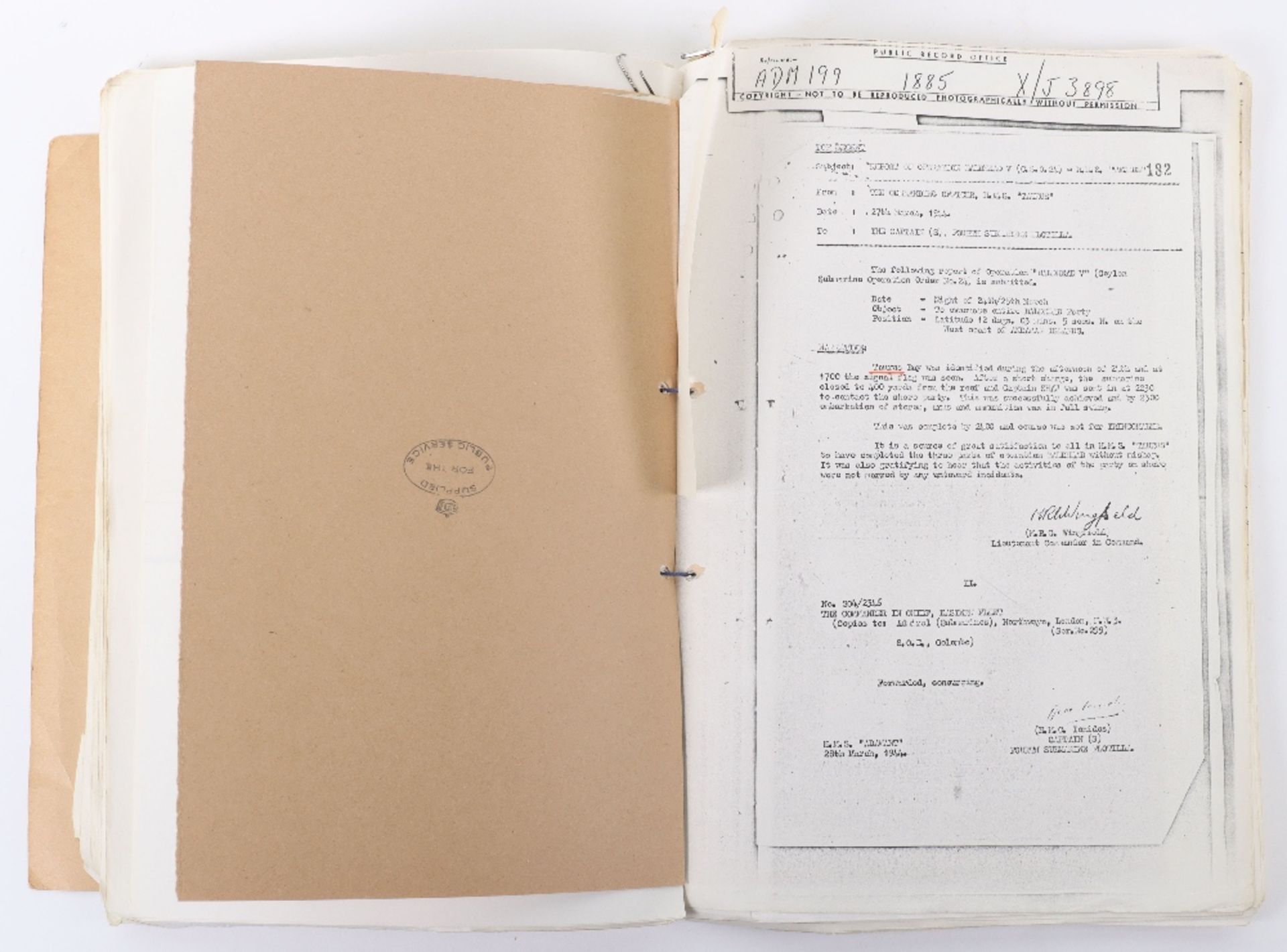 Unusual Research File Relating to World War 2 Allied Eastern Fleet Submarine Special Operations most - Image 13 of 15