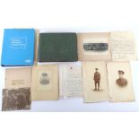 Papers and Photograph Album belonging to Captain Gordon Branfoot 5th Battalion Northumberland Fusili