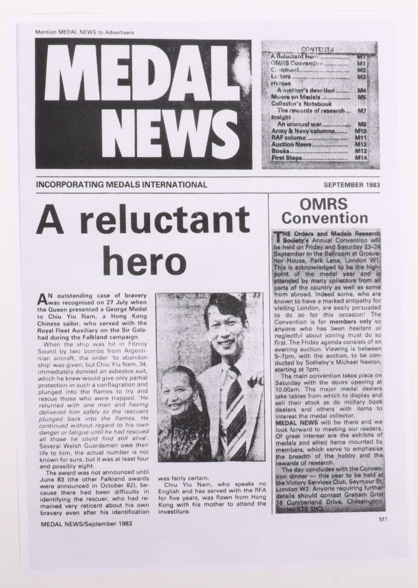 Original Supplement to London Gazette 8th October 1982 - Image 2 of 5