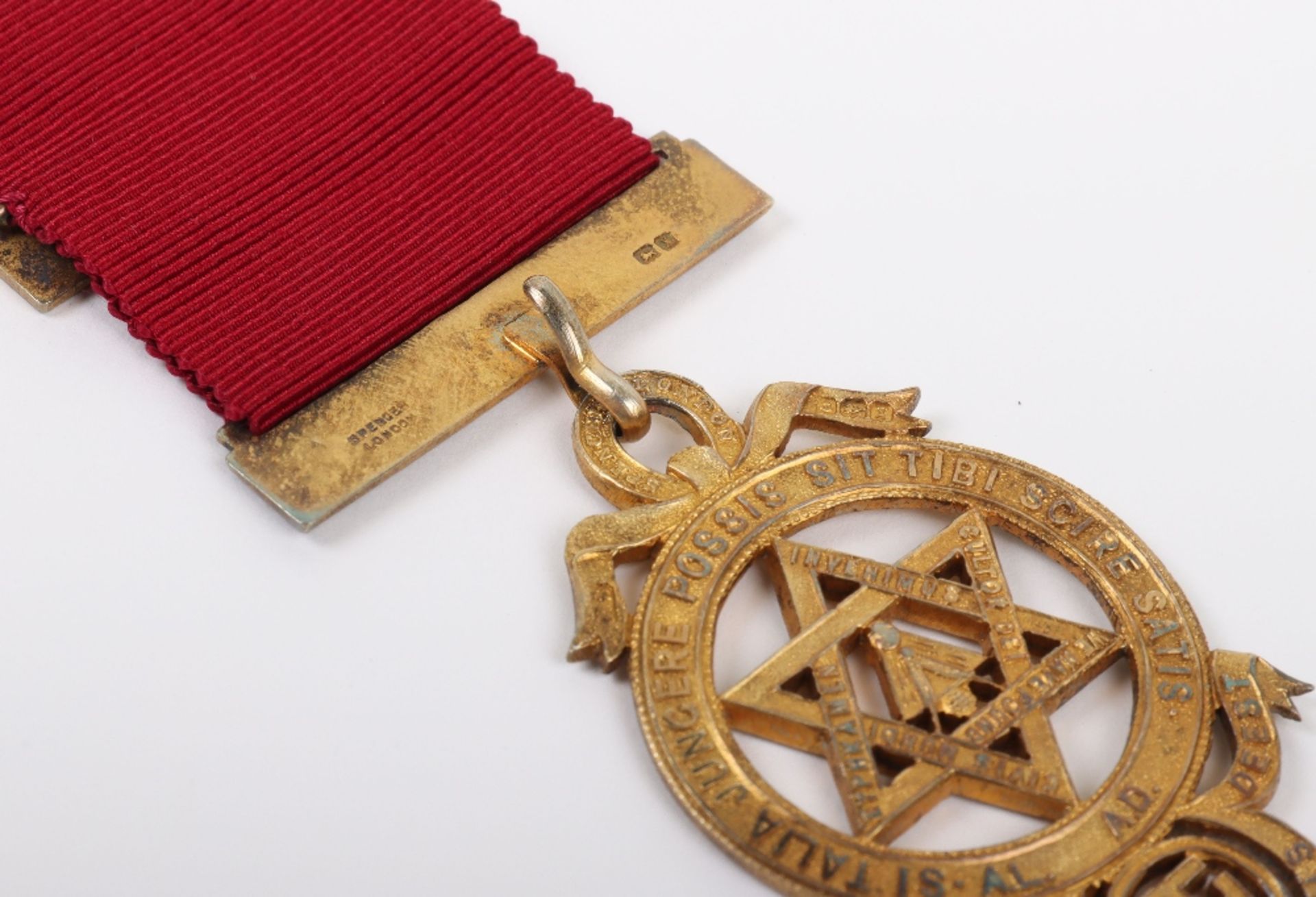 A silver masonic medal ‘deo reci fratribus honor fidelitas benevolentia - Image 3 of 3