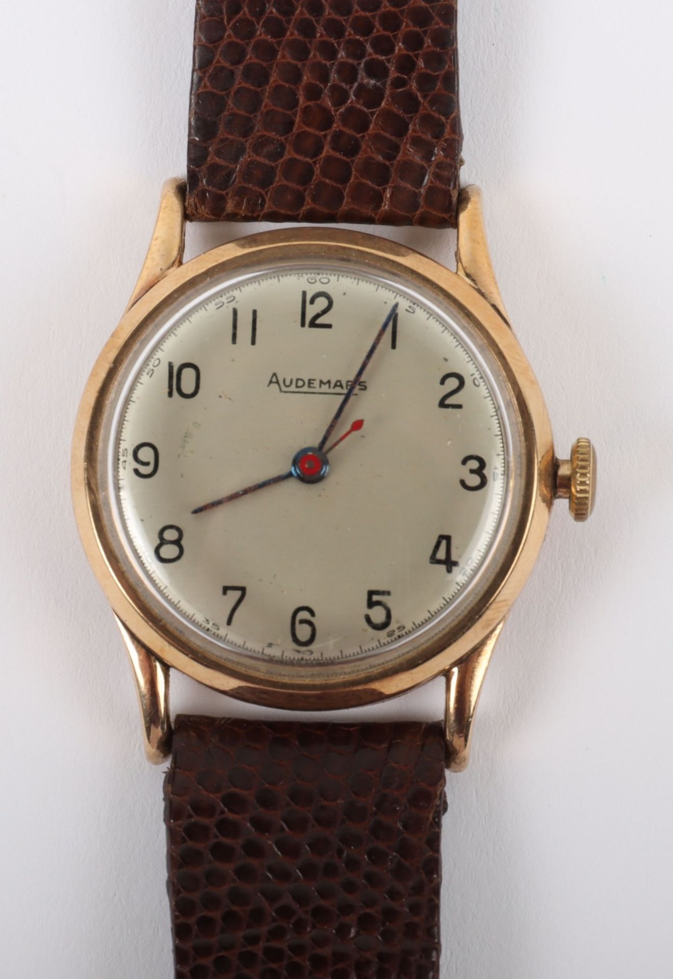 A vintage 9ct gold Audemars wristwatch, circa 1930