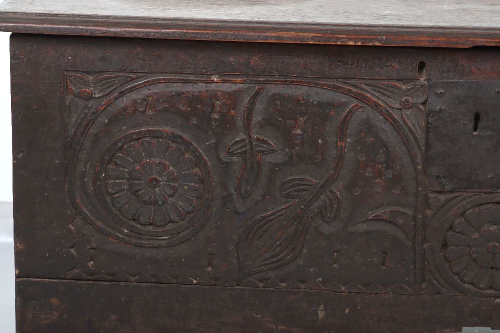 17th Century and later coffer - Image 2 of 6