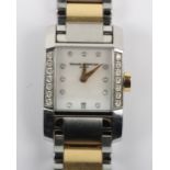 A Baume & Mercier ‘Hampton Diamant’ gold and diamond set wristwatch