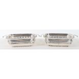 A pair of silver dishes, Catchpole & Williams, London