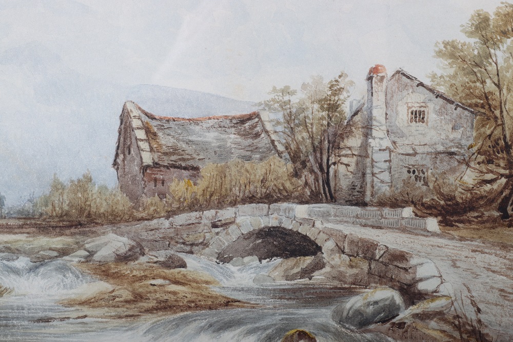 Two F Beattie watercolours, fishermen in a lock with castle in background, the other fisherman in ri - Bild 6 aus 7