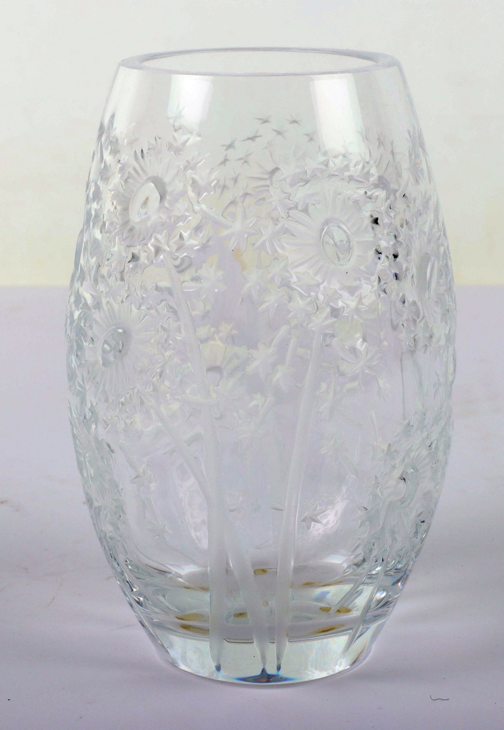 A Lalique glass vase