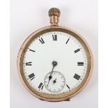 A 9ct gold pocket watch