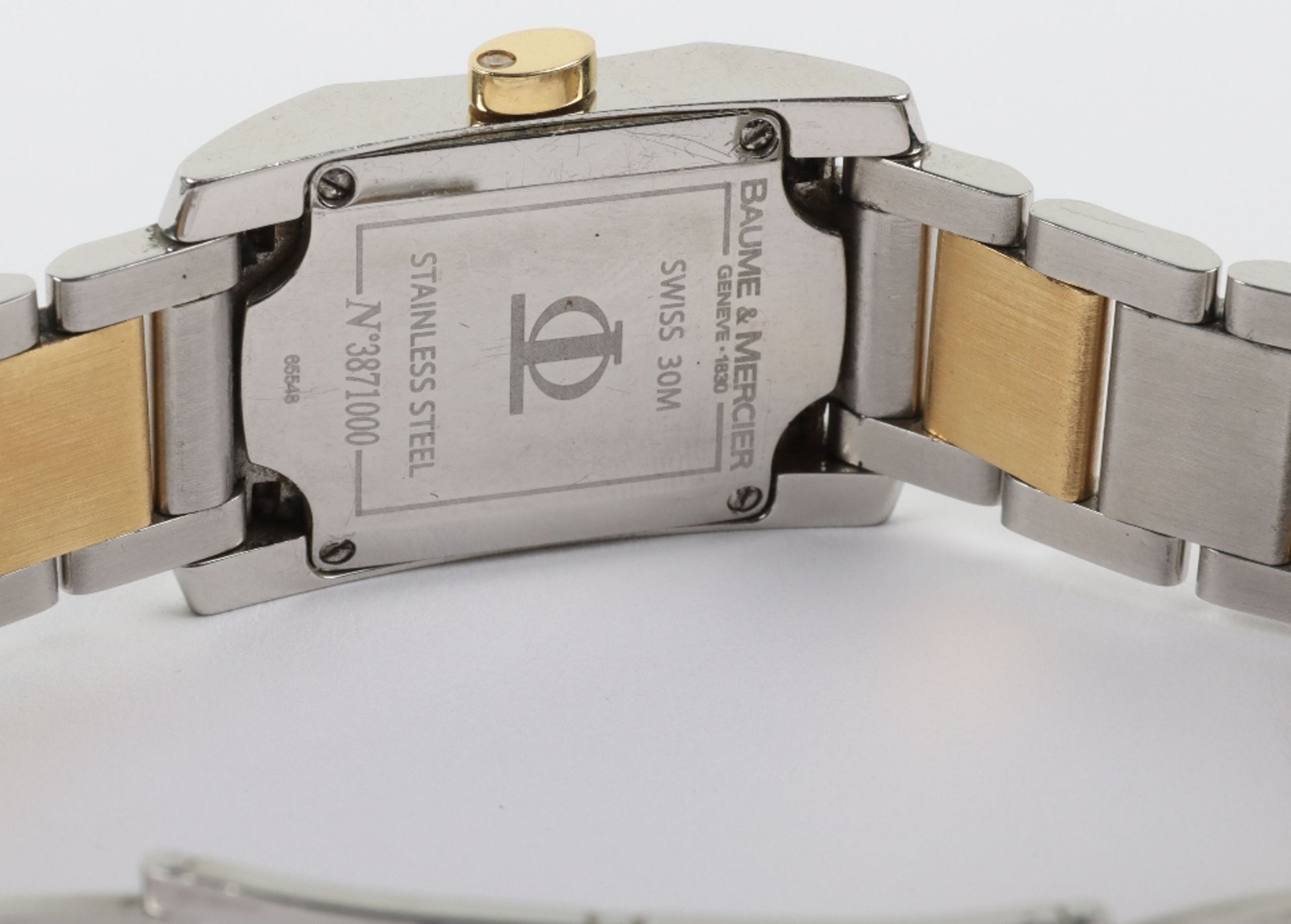 A Baume & Mercier ‘Hampton Diamant’ gold and diamond set wristwatch - Bild 4 aus 5