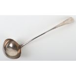 A George III Scottish silver ladle, James McKay, Edinburgh 1789