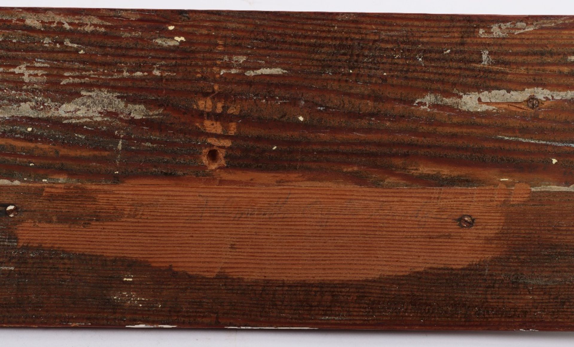 A 19th century pitch pine and beech wall mounted half block model of a boat, ‘Falmouth Oyster Dredge - Image 7 of 7