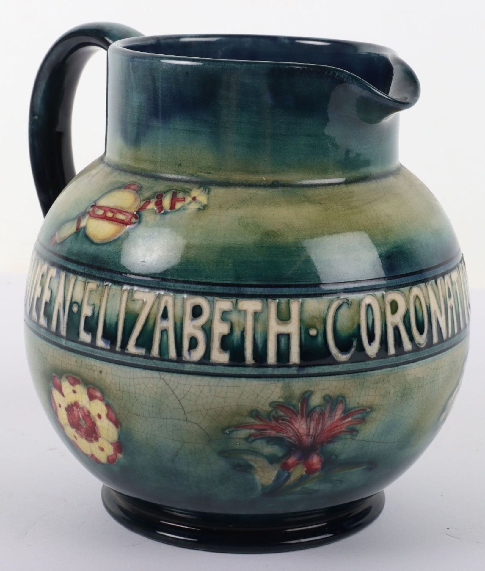 A Moorcroft George VI Queen Elizabeth 1937 Coronation jug - Image 4 of 6