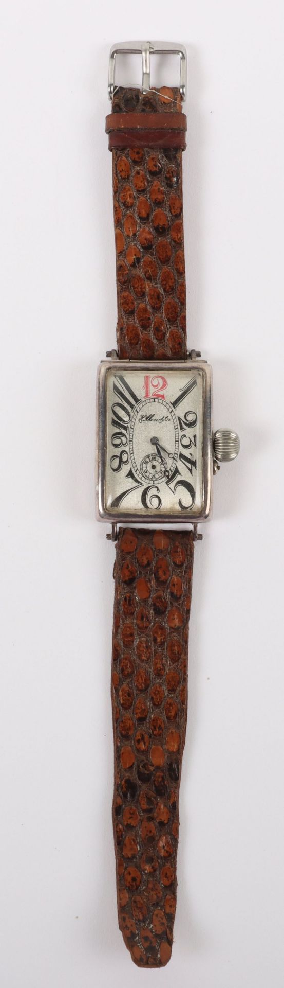 A rare H Moser & Co tonneau large wristwatch, circa 1920 - Image 2 of 4