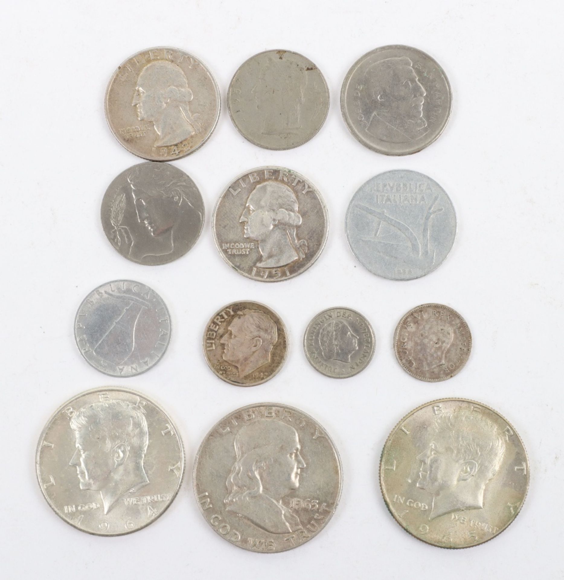 A GB decimal set, some US silver coins - Bild 11 aus 11