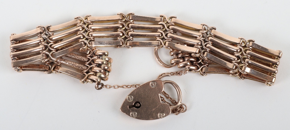 A 9ct gold bracelet, 20.3g - Bild 2 aus 4