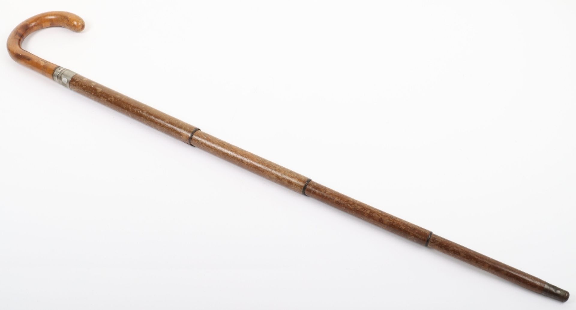 An early 20th century gentlemans walking stick / umbrella - Bild 2 aus 8