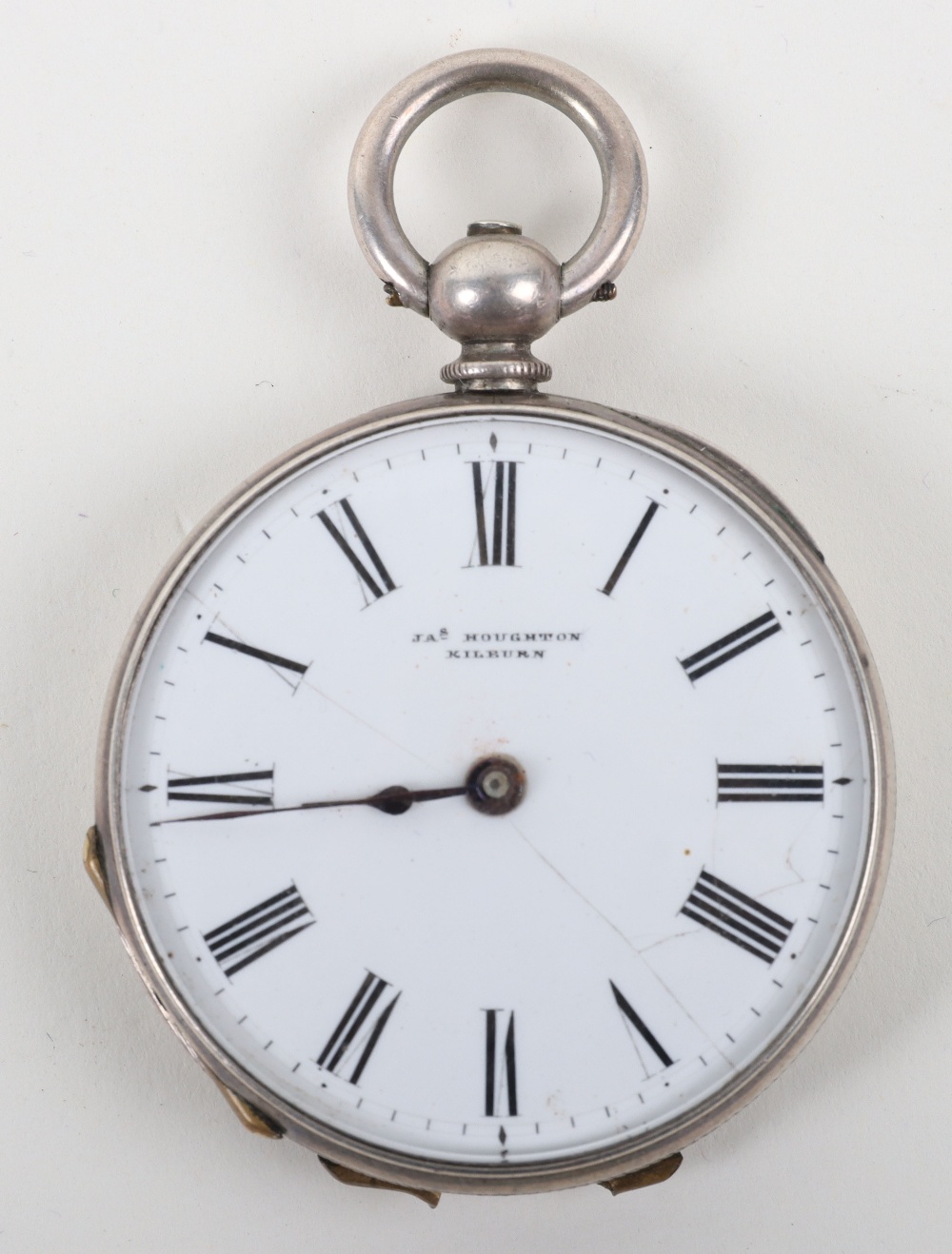 A 19th century silver open face pocket watch, James Houghton Kilburn