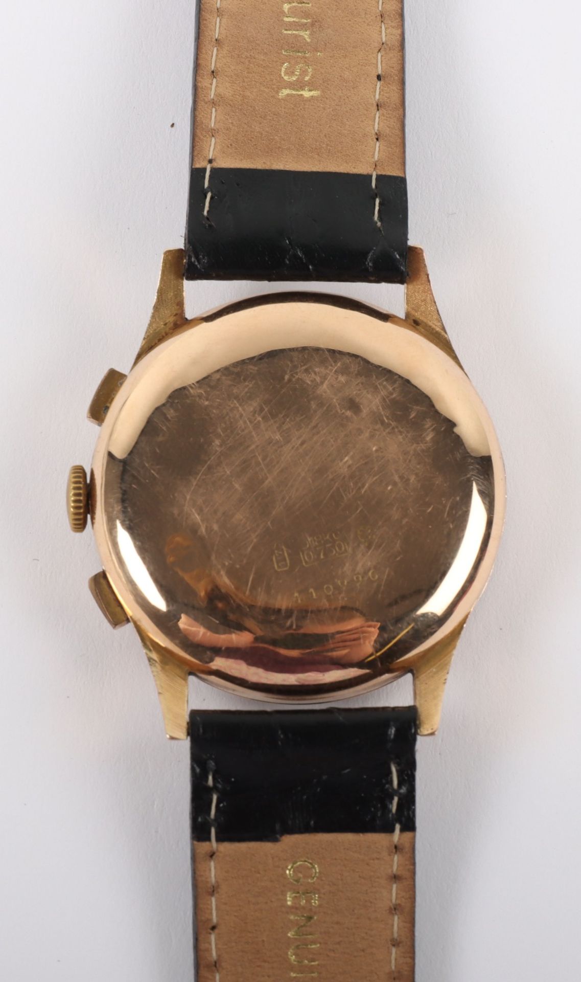 A vintage 18ct gold Titus Geneve chronograph gentleman’s wristwatch, circa 1950 - Image 3 of 7