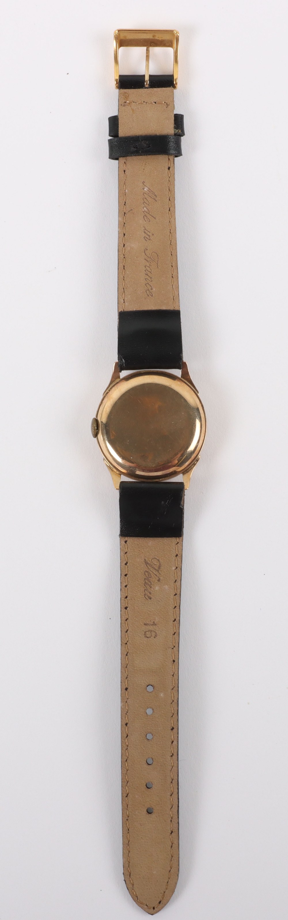 A vintage 9ct gold Swiss made wristwatch, circa 1940 - Bild 4 aus 7