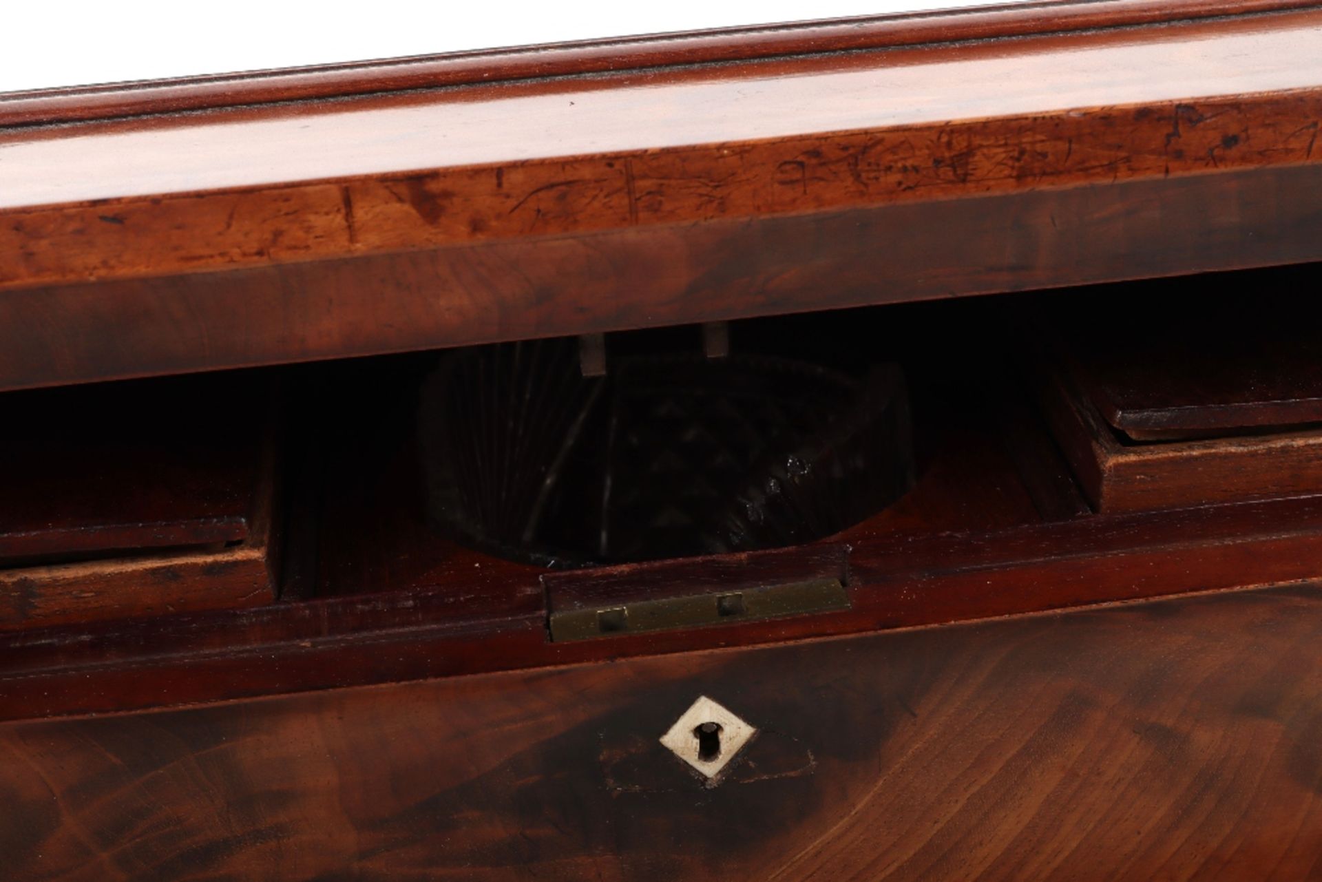 A 19th century mahogany casket tea caddy - Image 12 of 14