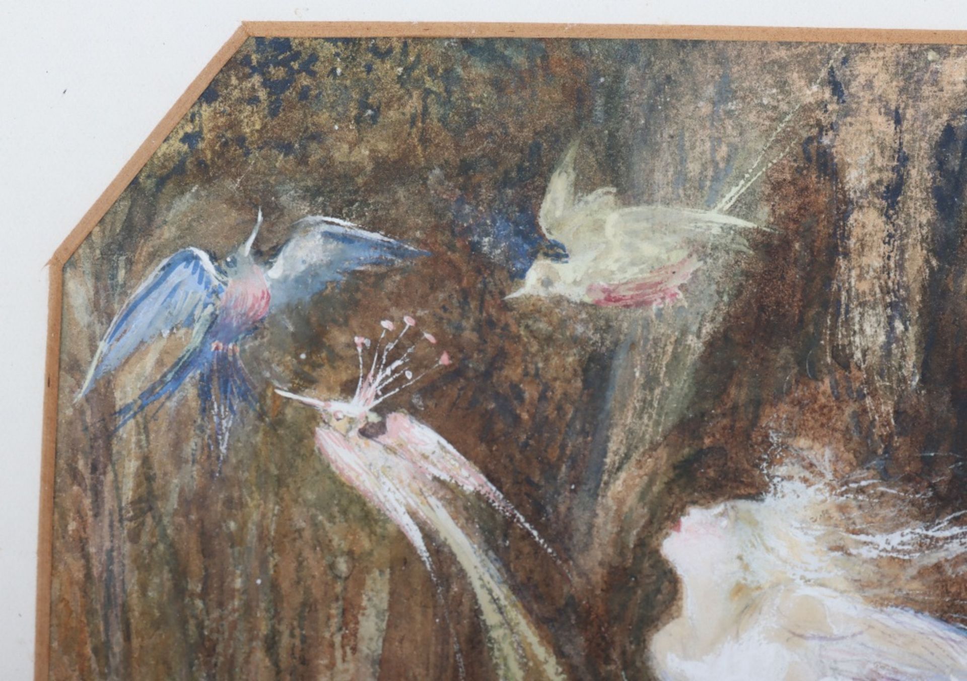 John Anster Fitzgerald (1819-1906) Sprite and birds, signed ‘J.A. Fitzgerald’ lower right, pencil wa - Image 4 of 6