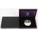 90th Birthday Ten Pounds silver five ounce coin, (.999)