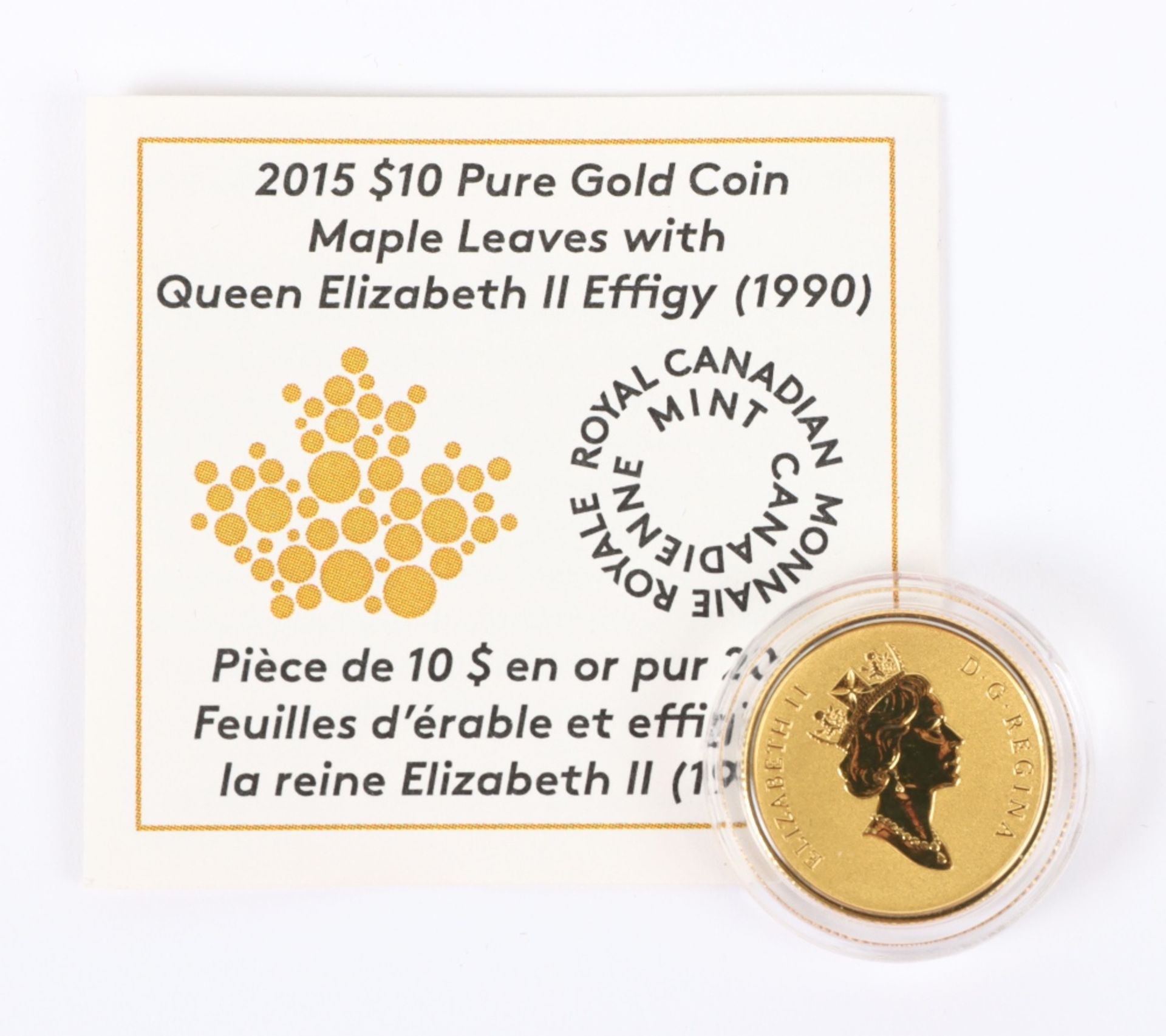 Maple Leaf 2015 $10, (.999) - Image 4 of 5