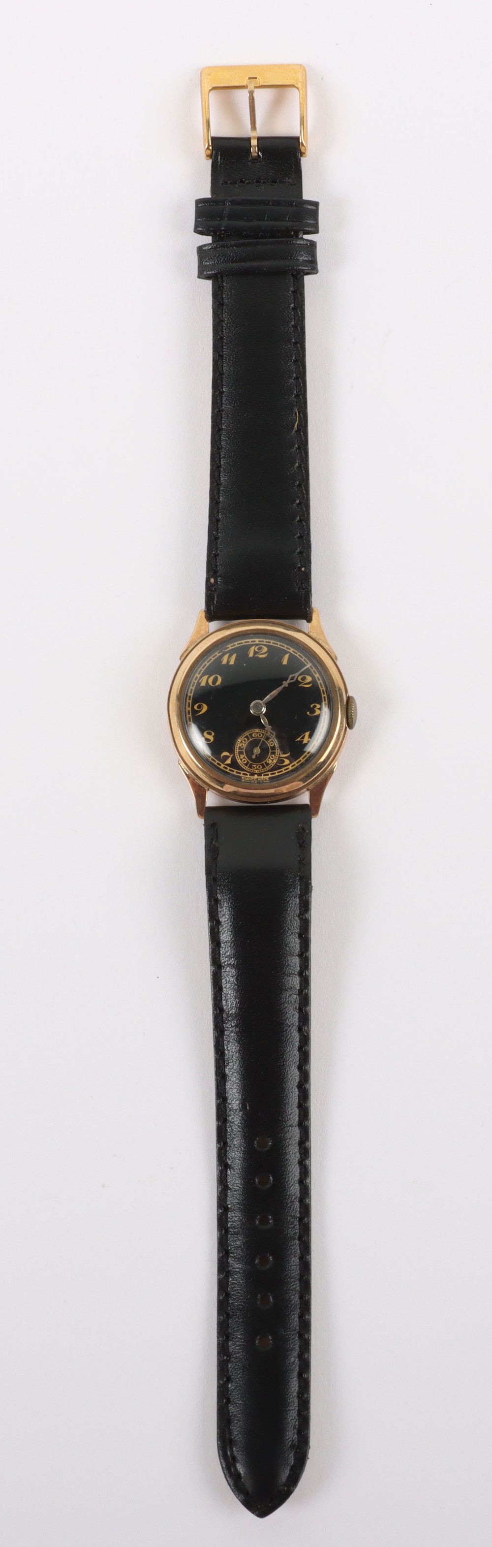 A vintage 9ct gold Swiss made wristwatch, circa 1940 - Bild 2 aus 7