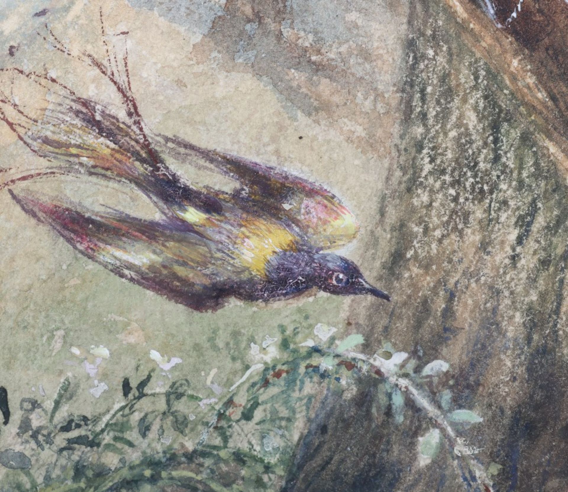 John Anster Fitzgerald (1819-1906) Sprite and birds, signed ‘J.A. Fitzgerald’ lower right, pencil wa - Image 6 of 6