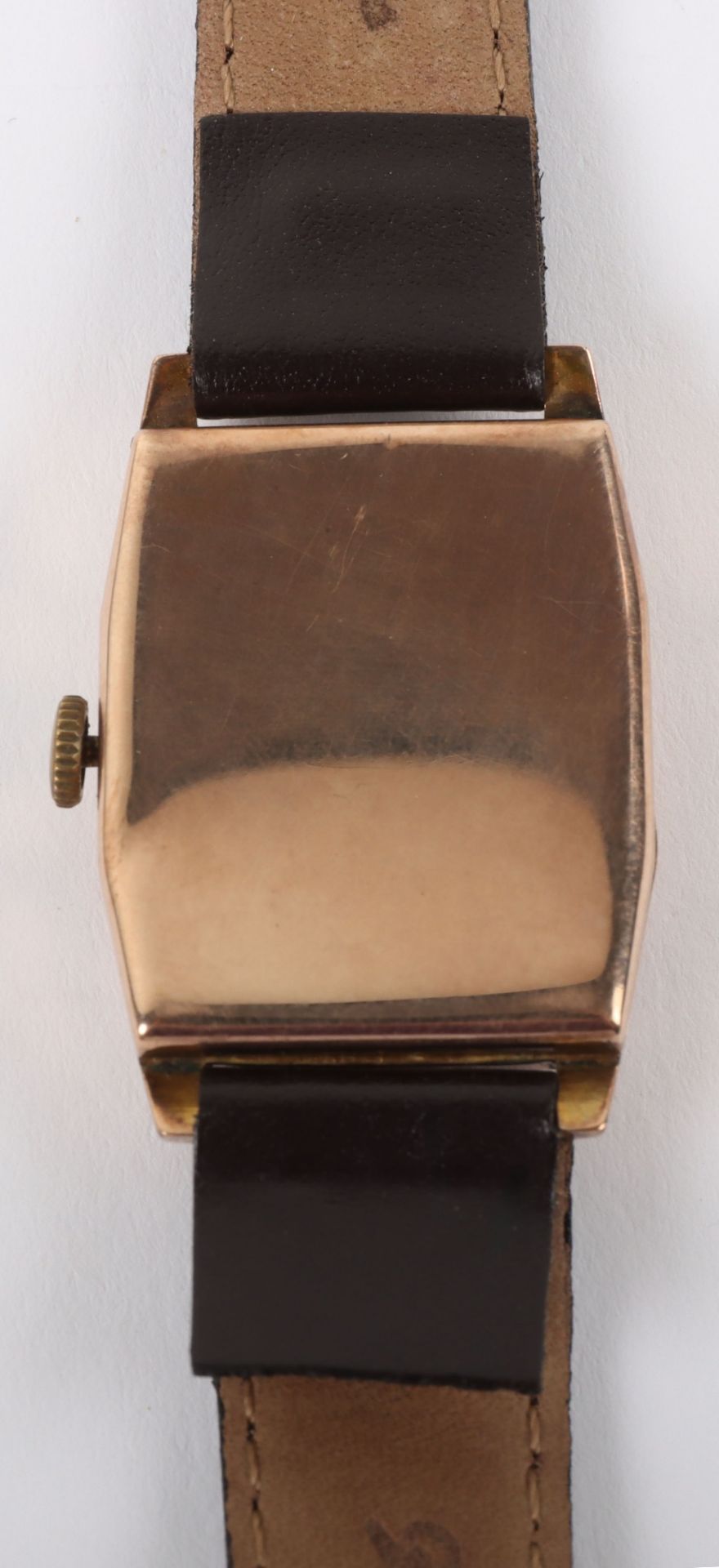 A vintage 9ct gold Swiss tank wristwatch, ‘Non Magnetic’ - Bild 4 aus 6